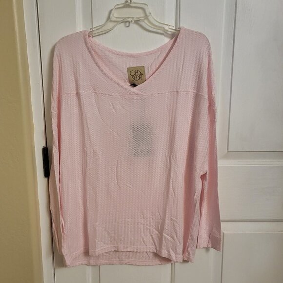Chaser Sweaters - Chaser NWT Pink V-Neck Super Soft  Pullover Sweater Top Size Medium